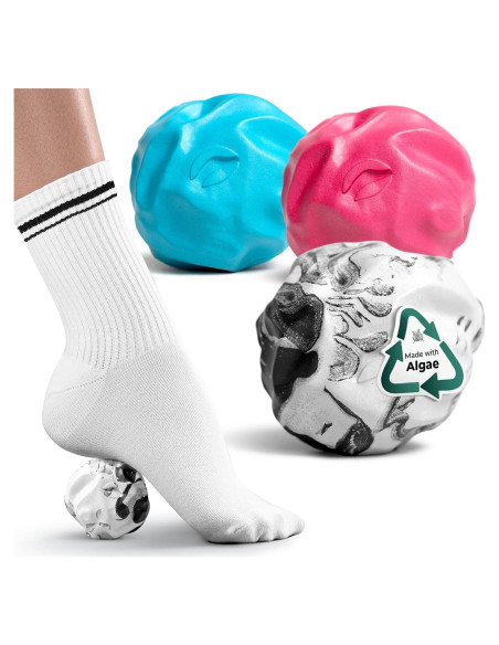 Rodillo de Masaje Oceanfoam Wave - Paquete de 3 Pelotas 5.8cm