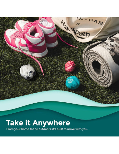 Rodillo de Masaje Oceanfoam Wave - Paquete de 3 Pelotas 5.8cm