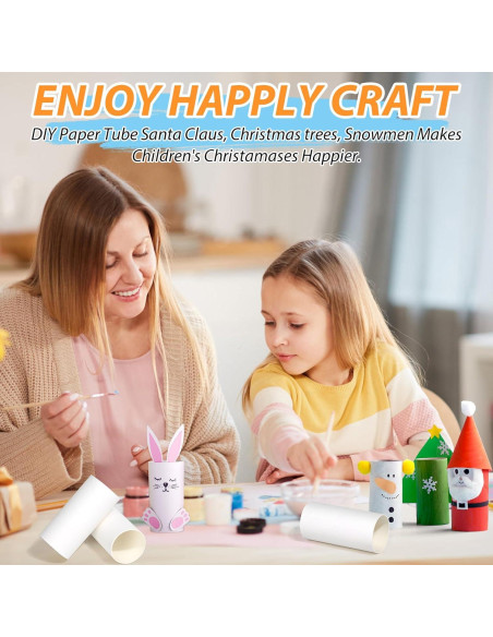 120 Tubos de Cartón para Manualidades MAPVOLUT 8.5 cm Blanco 120 Tubos de Cartón para Manualidades MAPVOLUT 8.5 cm Blanco