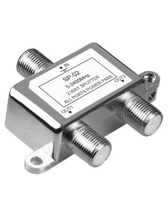 Divisor Coaxial 2 Vías NEWCARE 5-2400MHz RG6 para TV e Internet