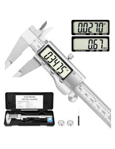 Calibrador Digital QDXMD de Acero Inoxidable 150 mm LCD