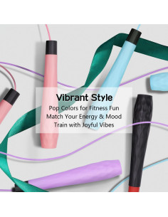 Cuerda de Salto Ajustable FEELCAT 2.8m para Cardio y Fitness 2