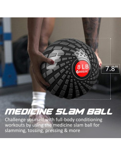 Slam Ball 3.63 kg GOOGIC Balón Medicinal para Ejercicio 2