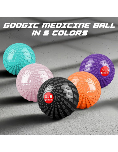 Slam Ball 3.63 kg GOOGIC Balón Medicinal para Ejercicio