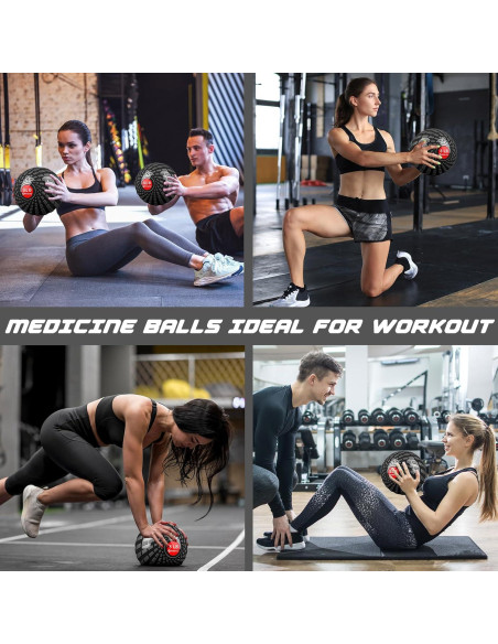 Slam Ball 3.63 kg GOOGIC Balón Medicinal para Ejercicio