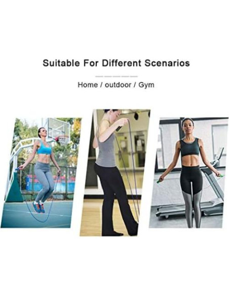 Cuerda de Salto Rápido Callfit 3.05m Ajustable Doble Rodamiento