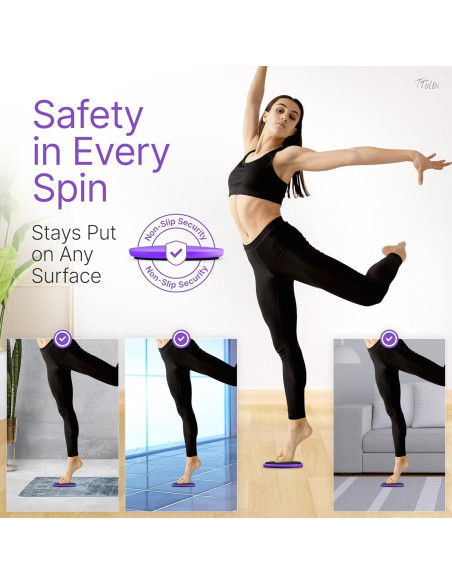Tablero de Giro Tolbi para Bailarines - Disco Púrpura 14cm Tablero de Giro Tolbi para Bailarines - Disco Púrpura 14cm