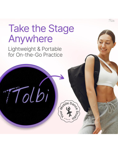 Tablero de Giro Tolbi para Bailarines - Disco Púrpura 14cm