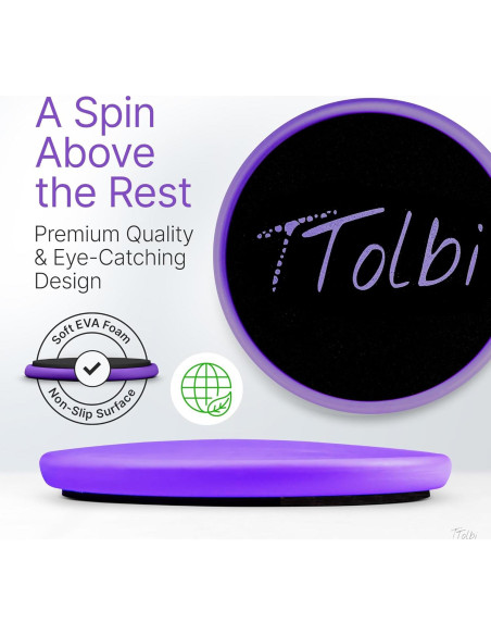 Tablero de Giro Tolbi para Bailarines - Disco Púrpura 14cm Tablero de Giro Tolbi para Bailarines - Disco Púrpura 14cm