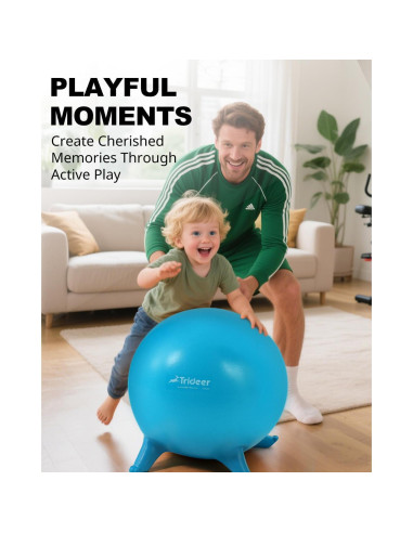 Silla de Pelota de Yoga Trideer 45cm Azul para Niños