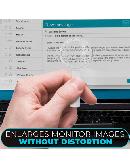 20 Mini Lupas de Plástico KETAR 3X para Lectura y Observación 20 Mini Lupas de Plástico KETAR 3X para Lectura y Observación