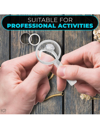 20 Mini Lupas de Plástico KETAR 3X para Lectura y Observación