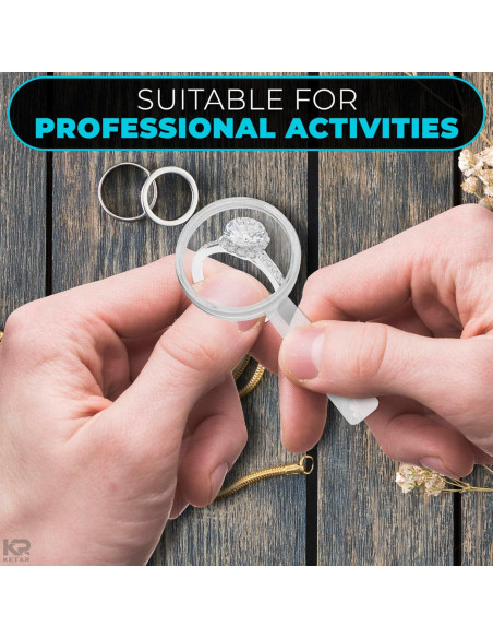 20 Mini Lupas de Plástico KETAR 3X para Lectura y Observación 20 Mini Lupas de Plástico KETAR 3X para Lectura y Observación