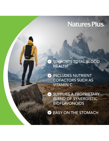 Suplemento de Hierro Hema-Plex NaturesPlus - 60 Gelatinas Veganas