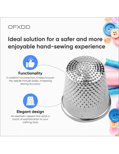 Dedales de Metal OFXDD para Coser a Mano - Acero Inoxidable 2