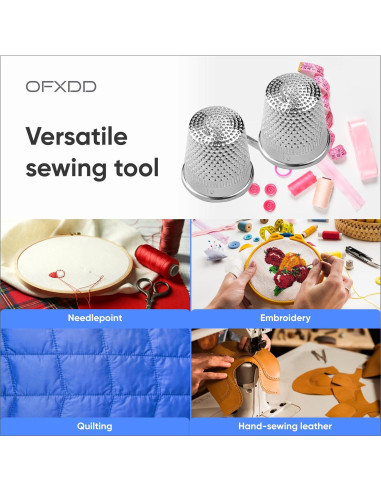 Dedales de Metal OFXDD para Coser a Mano - Acero Inoxidable