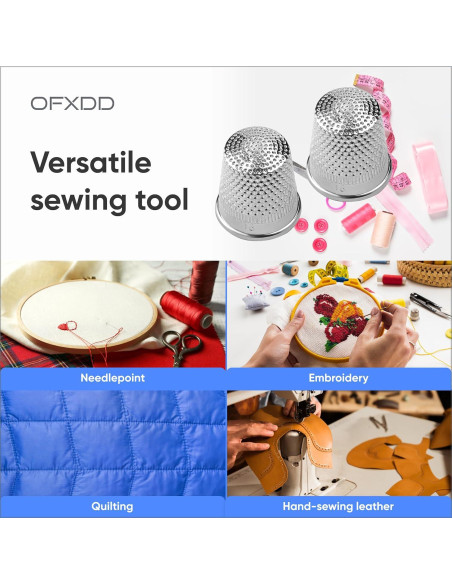 Dedales de Metal OFXDD para Coser a Mano - Acero Inoxidable