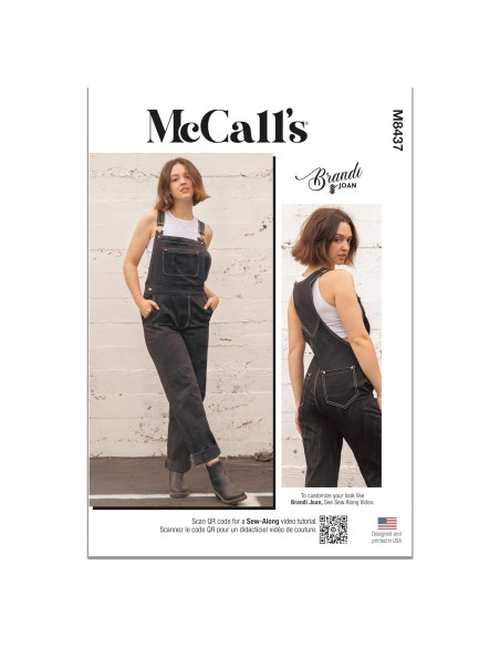 Patrón de Costura Overoles Dama McCall's M8437 Tallas 6-14