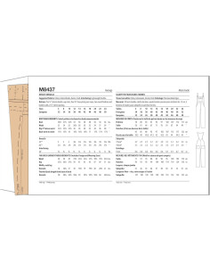 Patrón de Costura Overoles Dama McCall's M8437 Tallas 6-14 2