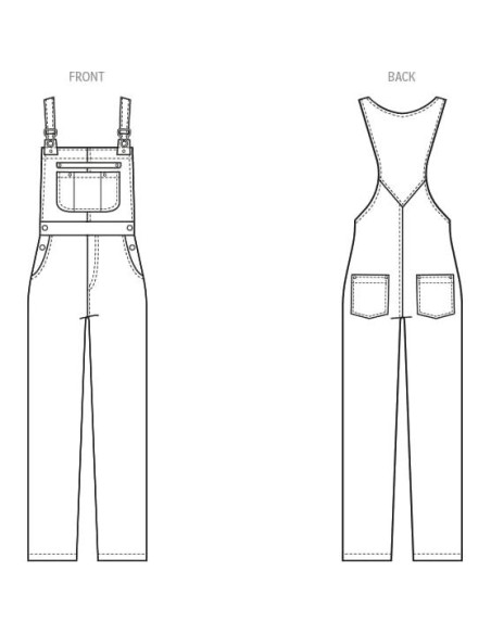 Patrón de Costura Overoles Dama McCall's M8437 Tallas 6-14
