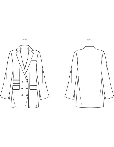 Patrones de Costura McCall's ME2034 Vestido con Chaqueta Tallas 18-26