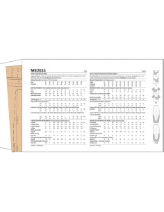 Patrón de Costura McCall's ME2033 Sudaderas y Pantalones 8-16 2