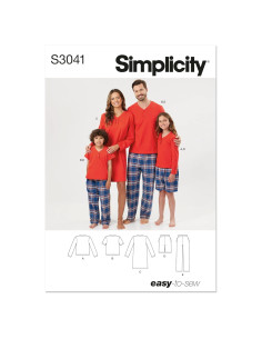 Patrón de Costura Simplicidad SS3041A Pantalones y Camisetas