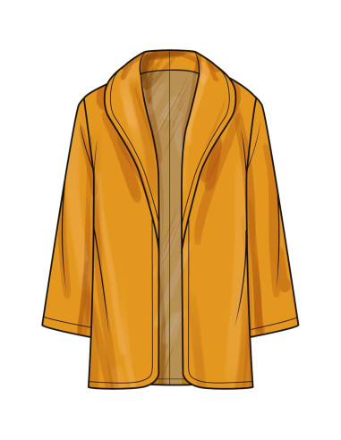 Patrón de Costura Simplicidad S3008 Abrigo Dama Tallas 18-26