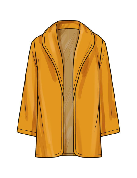 Patrón de Costura Simplicidad S3008 Abrigo Dama Tallas 18-26