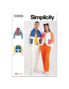 Patrón de Costura Unisex Chaqueta Acolchada Simplicidad SS9896A