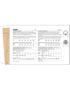 Patrón de Costura Unisex Chaqueta Acolchada Simplicidad SS9896A 2