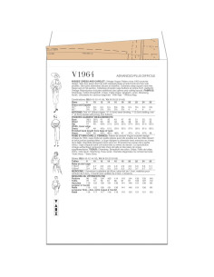 Patrón de Costura Vogue Vintage 1950 Capa y Vestido 18-26 2