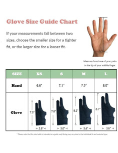 Guante Digital para Dibujo Picoggo - 2 PCS, Pequeño, Negro 2