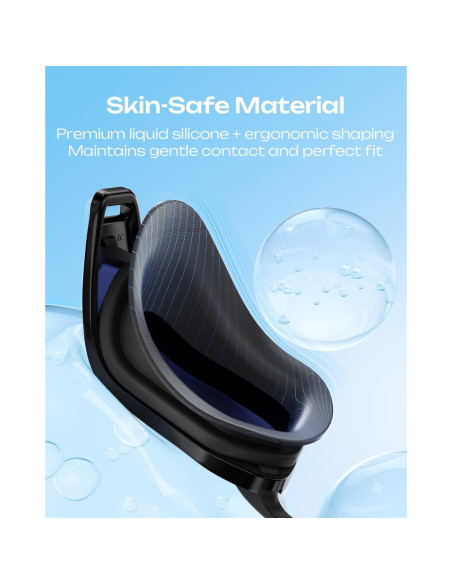 Gafas de Natación OLANRUN Unisex Antivaho UV 180 HD