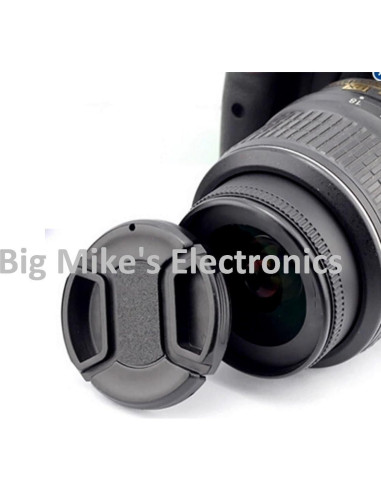 Tapa de lente Snap-On 67mm para Nikon D5600 D7500 + sujetador