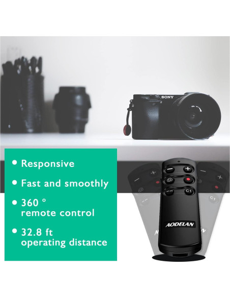 Control Remoto Inalámbrico AODELAN RMT-P1BTA para Cámaras Sony