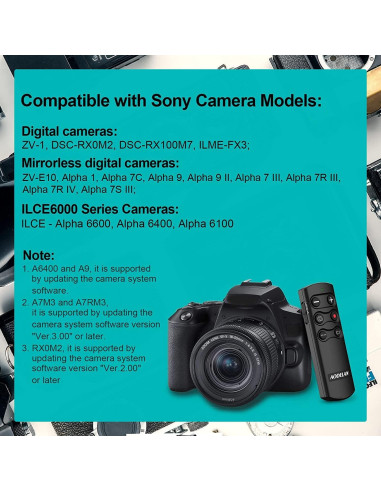 Control Remoto Inalámbrico AODELAN RMT-P1BTA para Cámaras Sony