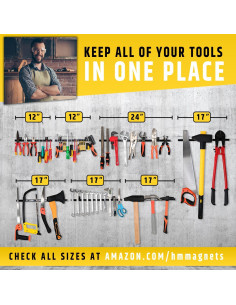 Soporte Magnético de 43 cm HMmagnets - Organizador de Herramientas 2