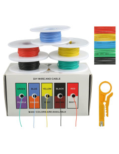 Cable de Silicona Flexible BOJACK 30AWG 50m 5 Colores con Pelacables
