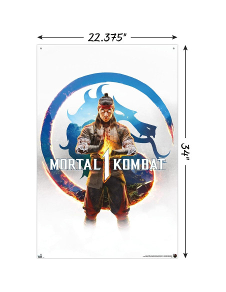 Póster de Pared Mortal Kombat 1 Trends 56.67x86.36 cm con Chinchetas Póster de Pared Mortal Kombat 1 Trends 56.67x86.36 cm con Chinchetas