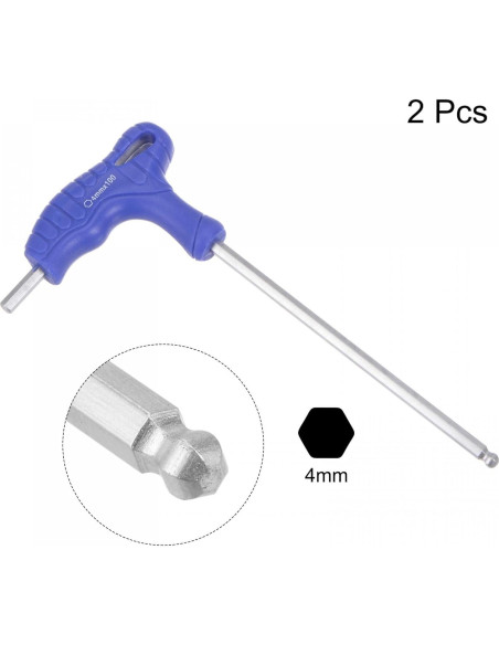 Llave Hexagonal con Punta Esférica TOP-VIGOR 4mm 2Pcs Llave Hexagonal con Punta Esférica TOP-VIGOR 4mm 2Pcs