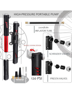 Kit de Reparación de Neumáticos de Bicicleta DERERSTE U-BTRTK 2