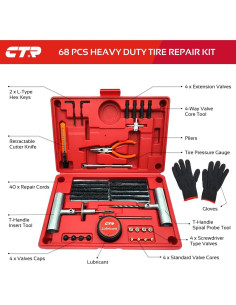 Kit de Reparación de Neumáticos CTR GE0001 - 68 Piezas 2