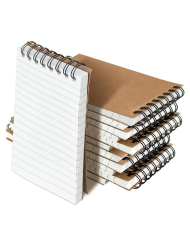 Juego de 12 Cuadernos Pequeños Wavamawa 3x5 Rayados