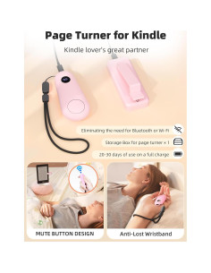 Soporte Magnético para Kindle y Teléfonos Rosa - Ajustable 360 2