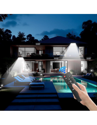 Foco Solar LED Inundación 50W CREATESTAR con Control Remoto