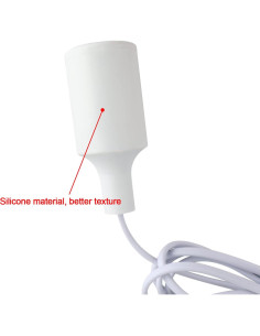 Kit de Luz Colgante Industrial E26 E27 2 Paquetes 3 Metros Blanco 2