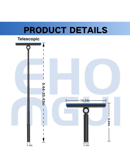 Raspador Telescópico EHOMGUI para Ventanas y Ducha 89.9 cm