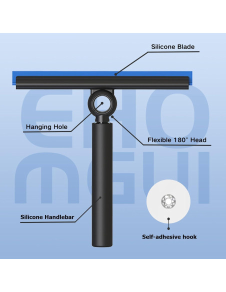 Raspador Telescópico EHOMGUI para Ventanas y Ducha 89.9 cm