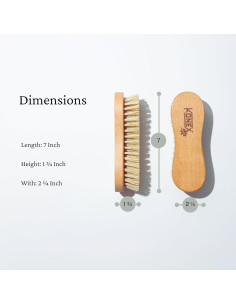 Cepillo de Mano KONEX de Madera y Cerdas Rígidas 20cm 2